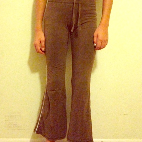 brown sweat pants