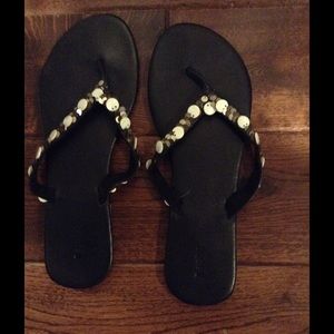 Beaded flip flops