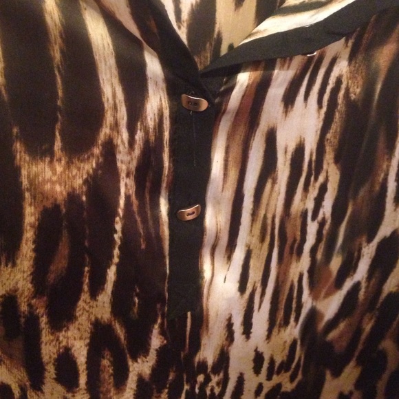 Animal print silky top - Picture 2 of 3