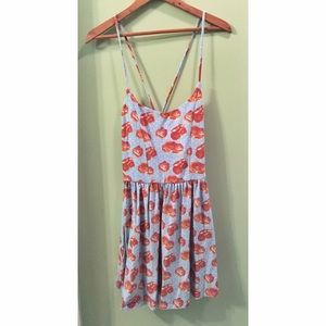 ASOS Rose Print Skater Dress