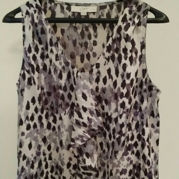 Ann Taylor LOFT crepe blouse size M Petite - Picture 1 of 4
