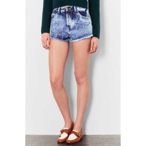 Topshop High Waisted Denim Shorts