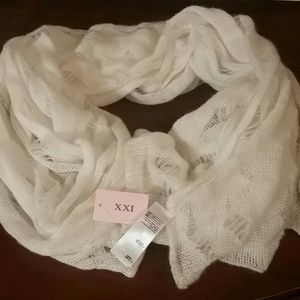 Forever 21 white scarf