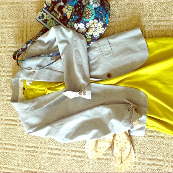 JCrew chambray blazer size 6