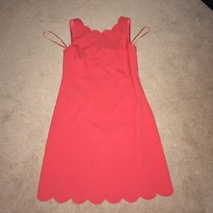 JCREW scallop shift dress