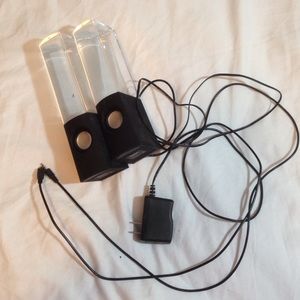 Colorful water speakers