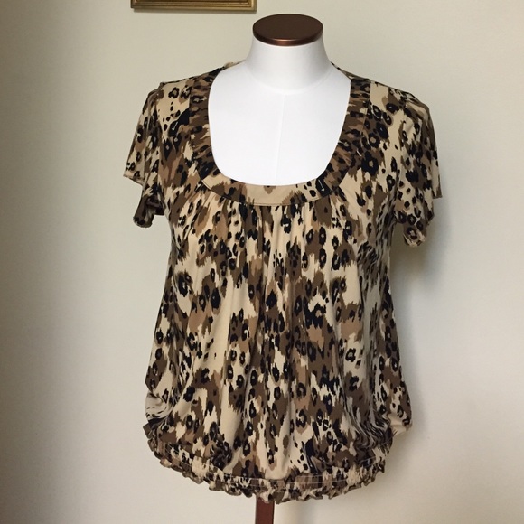 Cheetah print blouse