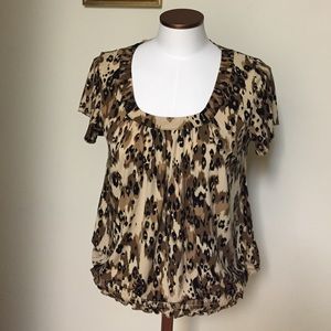 Cheetah print blouse