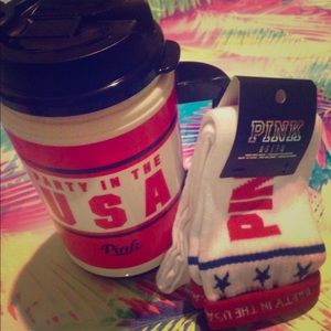 Chug mug and knee socks