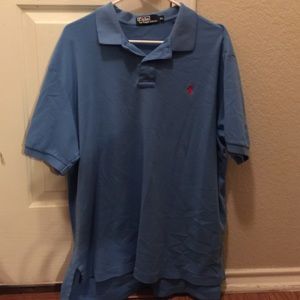 Blue/Red Collared Classic Polo