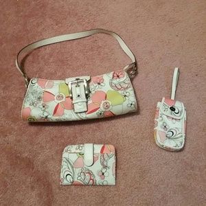 Cute spring purse with matching phone case and ID
