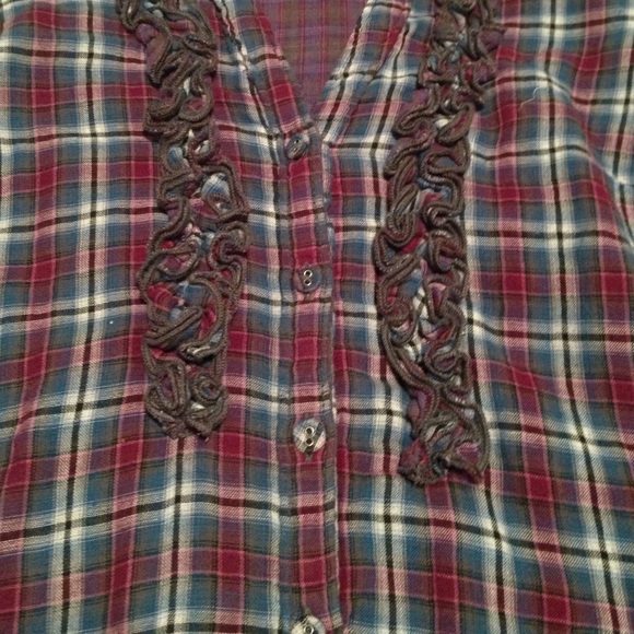 Plaid button up - Picture 2 of 2