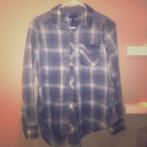 plaid button up// pac sun // never worn