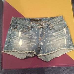 Big Star Low Rise Cutoff Shorts in Scatter
