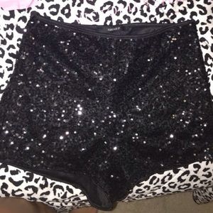 Sparkly High Wasted Shorts