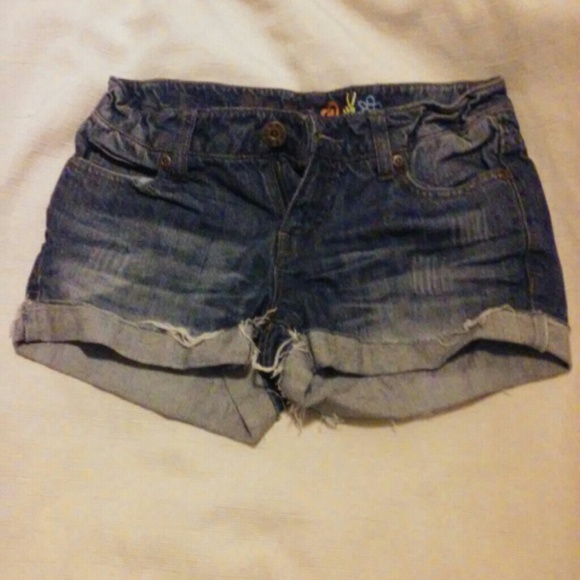 Denim shorts