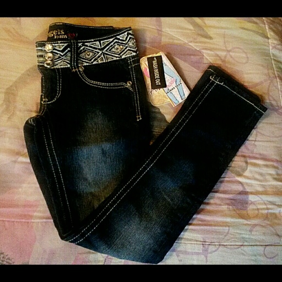 Rhinestone Embellished Jeans
