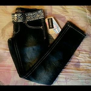 Rhinestone Embellished Jeans