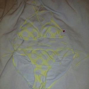 Yellow polka dot bikini