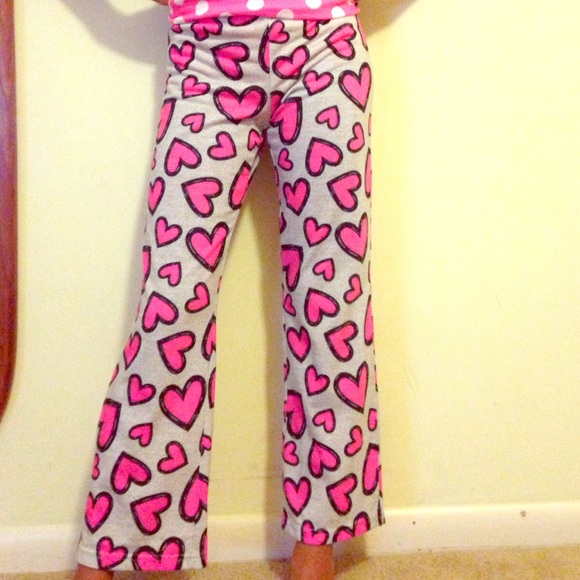 heart pj pants