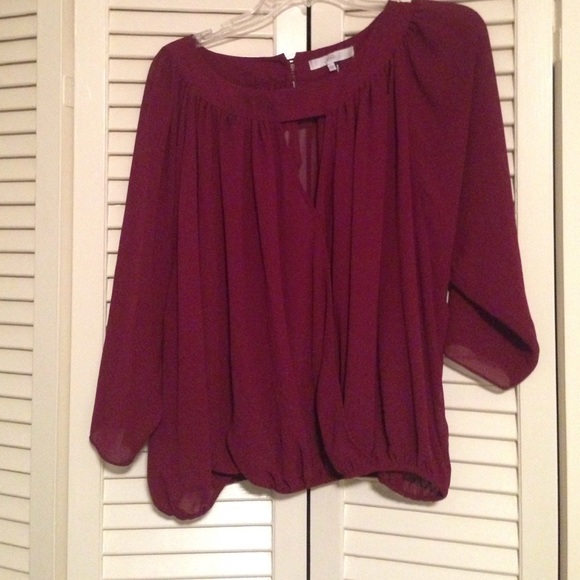 Maroon blouse