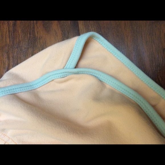 Peach/baby blue American apparel running shorts - Picture 3 of 3