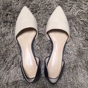 Calvin Klein snake print d'Orsay flats