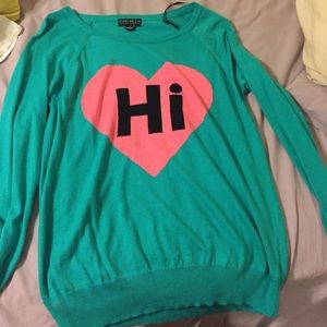 Hi/Bye sweater