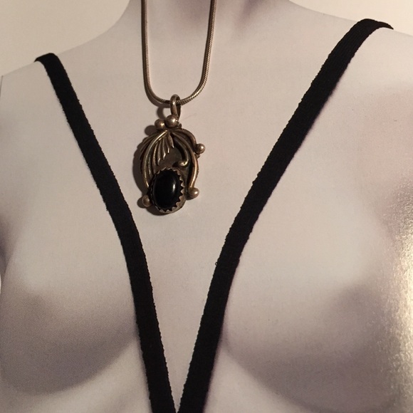 *Bundled & Sold *Native Onyx Necklace - Picture 1 of 4