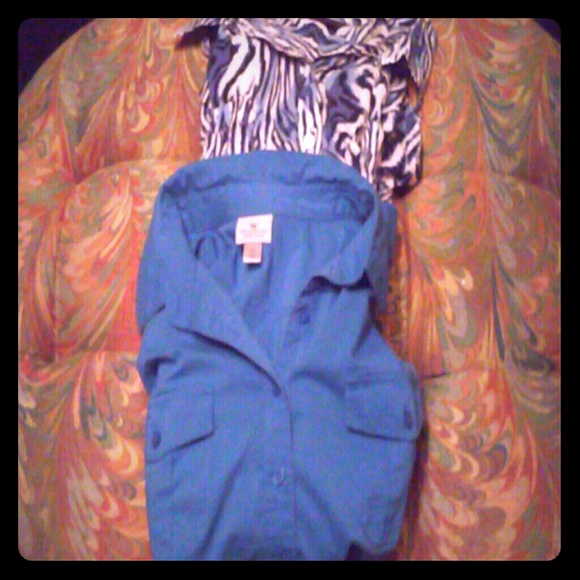 2 Blue blouses bundle