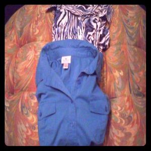 2 Blue blouses bundle