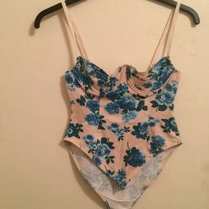 AA floral leotard