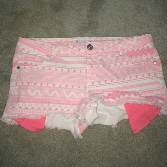 Hot pink Aztec shorts