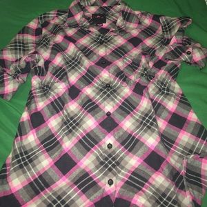 Plaid Short Sleeve Shirt Rarely Worn