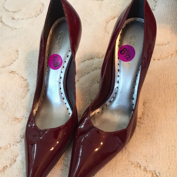 Burgundy heel
