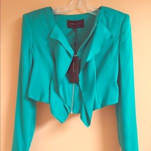 BCBG Teal "Preston" Jacket, size XS