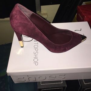 Golly Burgundy TopShop Shoes