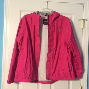 Pink North Face Rain Jacket