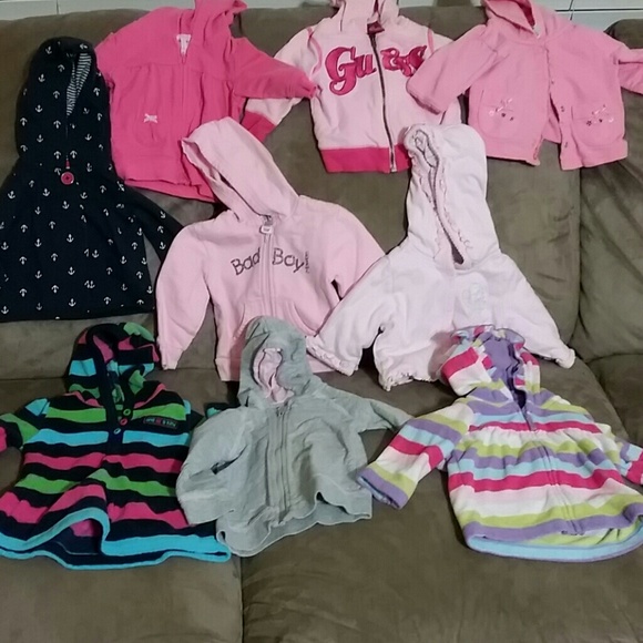 9 Baby girl hooded jackets