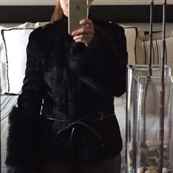 Faux fur jacket
