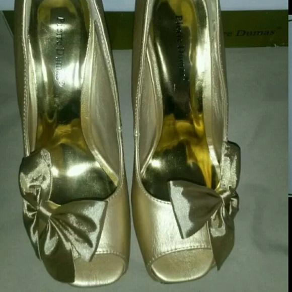 Gold Platform shoes size 9