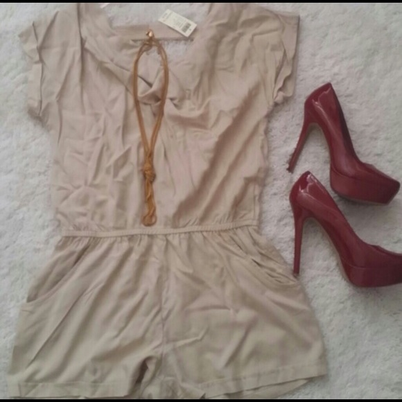 Cream Romper