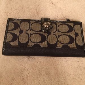 Black coach wallet