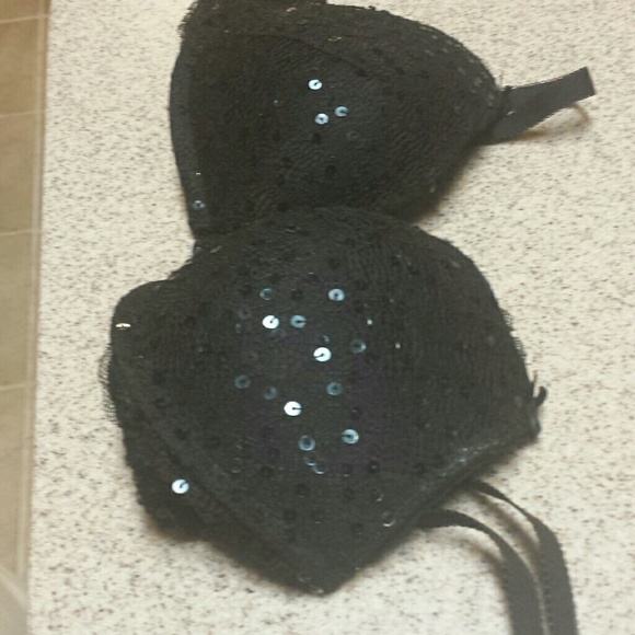 Black aerie sequin bra