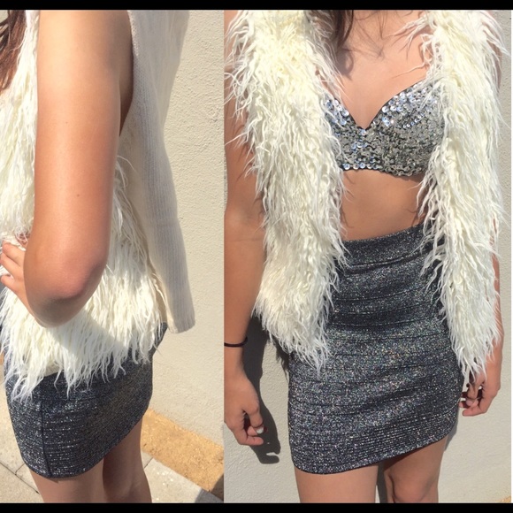 Silver shimmer skirt✨