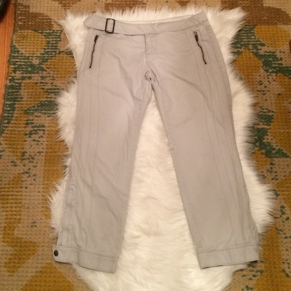 FREE PEOPLE LIGHT BLUE CROPPED PANTS