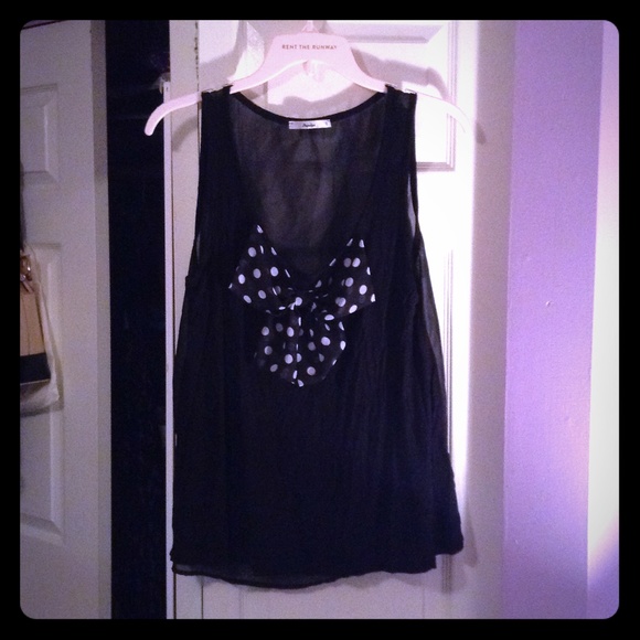 Papaya Tank Top w/ polka dot bow 🎀