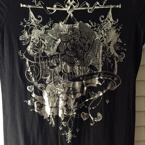 Juicy Couture Silver metallic T-shirt - Picture 2 of 3