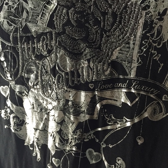 Juicy Couture Silver metallic T-shirt - Picture 3 of 3