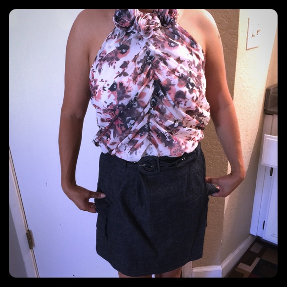 Floral halter dress!